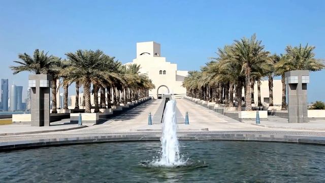 Doha City in Qatar Tour in 4K BlueMoon Universe смотреть онлайн