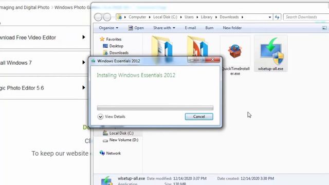 How to Install Windows Photo Gallery and Movie Maker on windows 7 смотреть онлайн