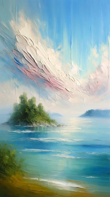 Зеленый остров (стиль картины: #импрессионизм) #240