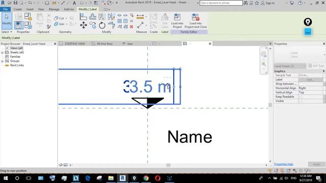 How to edit Level head family in Revit смотреть онлайн