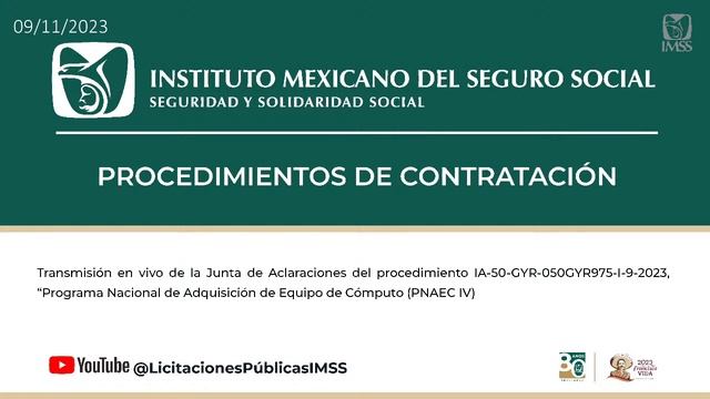 01 Junta de Aclaraciones del procedimiento IA-50-GYR-050GYR975-I-9-2023 смотреть онлайн