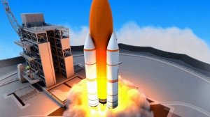 Футаж Космодром, старт ракеты