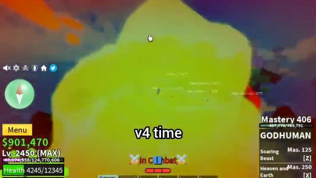 This Limit Break Gear Are Too OP!! In Human V4! [ Blox Fruit ] Roblox |