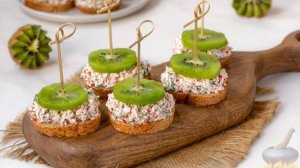 Неожиданный праздник вкуса. БУТЕРБРОДЫ С КРАБОВЫМИ ПАЛОЧКАМИ И КИВИ