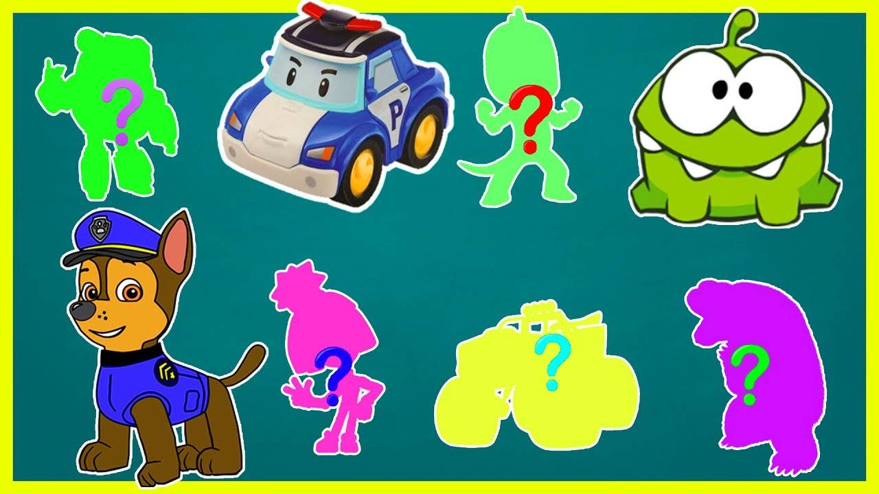 Щенячий Патруль, Супер Крылья, Ам Ням, PJ MASKS, Paw Patrol, Силуэты, Перепутали героя, Мультик Игра