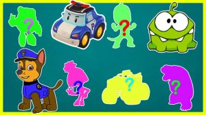 Щенячий Патруль, Супер Крылья, Ам Ням, PJ MASKS, Paw Patrol, Силуэты, Перепутали героя, Мультик Игра