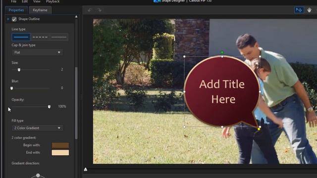 PowerDirector - Using the callout pack and shape designer смотреть онлайн