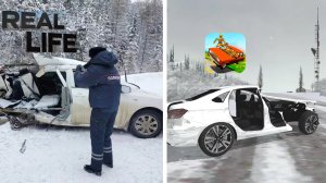 Реконструкция аварии со "Скорой" и "Toyota Corolla" в ВАЗ краш тест симулятор 2 #19