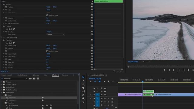 Easy Split / Slice Transition - Premiere Pro Tutorial for Beginers смотреть онлайн