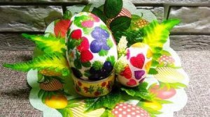 Пасха Декупаж яиц Поделка Мастер класс