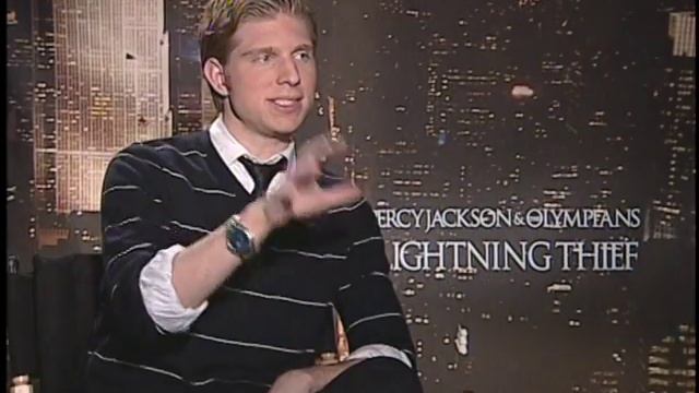 PERCY JACKSON Interviews with Logan Lerman Alexandra Daddario Brandon T. Jackson  Pierce Brosnan