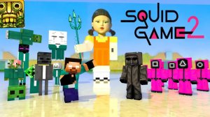 Игра с кальмарами в МАЙНКРАФТЕ Temple run Challenge  #игра с кальмарами