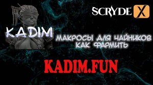 Макросы для чайников -как фармить на макросе SCRYDE