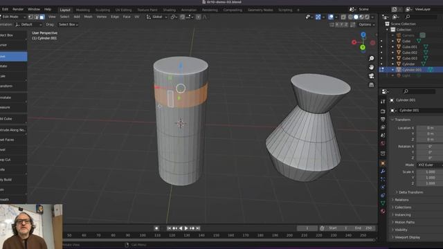 Blender Lesson Review Tools for Modelling Part 2 смотреть онлайн