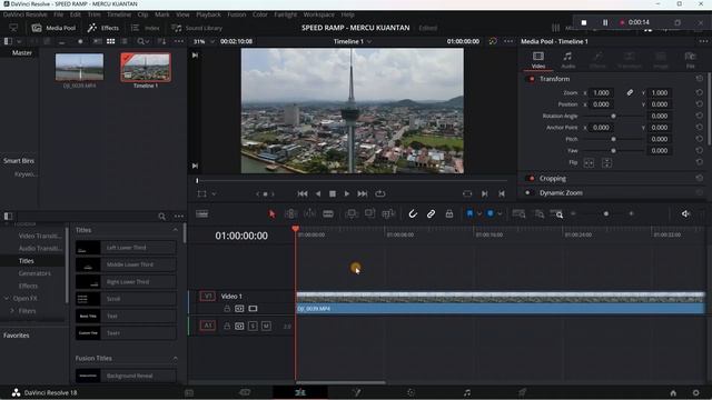 DaVinci Resolve 18 | Tracking Tutorial | How to speed ramp in davinvi resolve смотреть онлайн