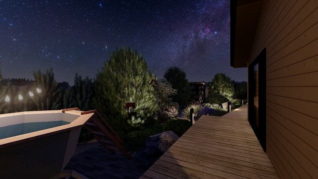 Ночная видеопрогулка по участку 7 соток