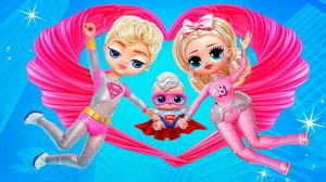 Мой парень - супергерой! Барби Влюбилась в Супермена? Идеи для Кукол ЛОЛ