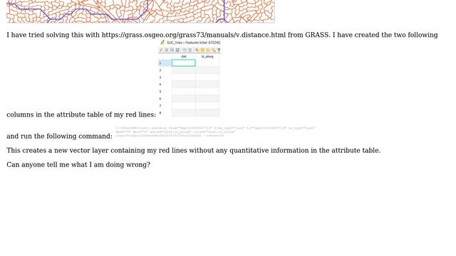 GIS: How to update new column with v.distance from GRASS GIS? смотреть онлайн