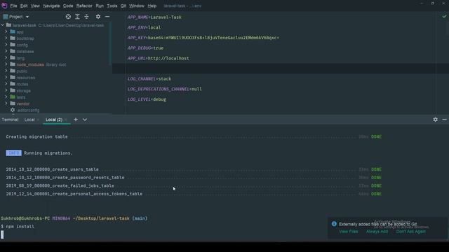3. Boshlang'ich shablon (starter kit), breeze ni o'rnatish | Laravelda Texnik topshiriq смотреть онлайн