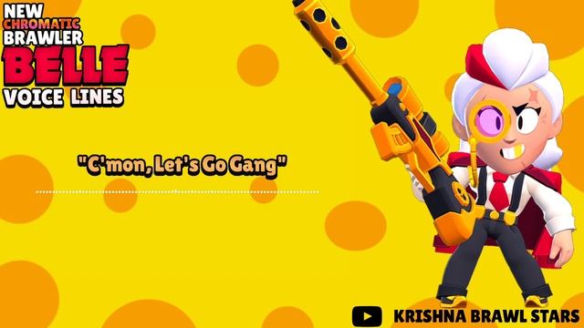 Brawl Stars New Chromatic Brawler "Belle" Voice Lines 📢 смотреть онлайн