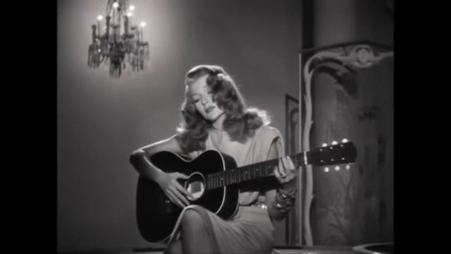 Only time you hear Rita Hayworth's real singing voice, Gilda, 1946 смотреть онлайн