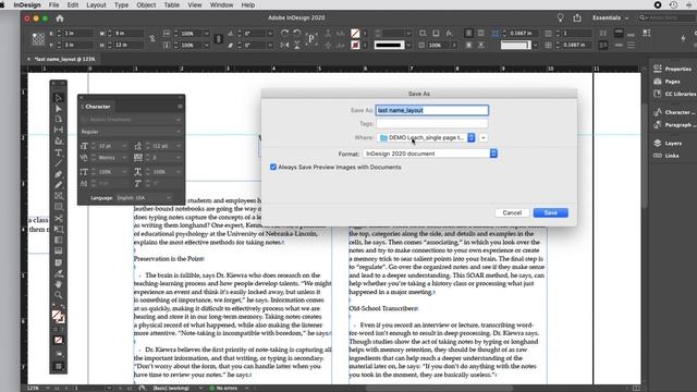 InDesign Layout Assignment Part One смотреть онлайн