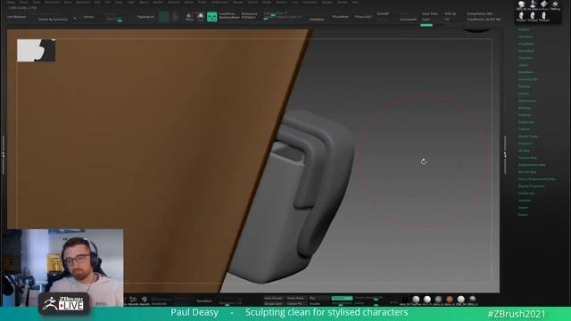 Sculpting Easy-Peasy with Paul Deasy: Hellboy Fan Art - ZBrush 2021.6 смотреть онлайн