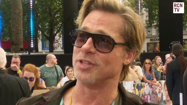 Brad Pitt Interview Bullet Train Premiere