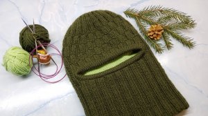 БАЛАКЛАВА С ПОДКЛАДКОЙ СПИЦАМИ. МАСТЕР-КЛАСС.