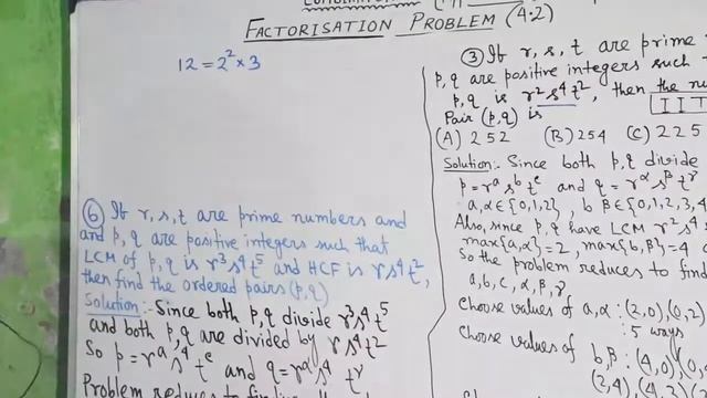 Factorisation Problem |Combinatorics|Number System (Part-4.2) by Dr. Md Rajjak Gazi смотреть онлайн