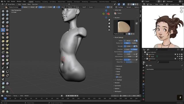 Создание персонажа в Blender 3.5 смотреть онлайн
