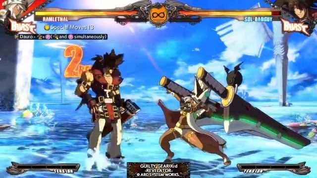 GUILTY GEAR XRD - REVELATOR - Ramlethal - Basic Combos смотреть онлайн