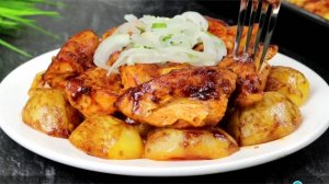 Курица с картошкой в духовке