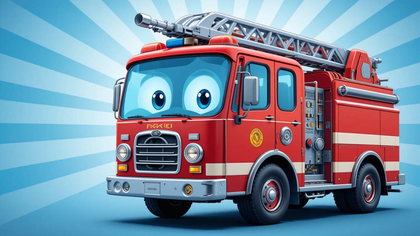 Песенка про ПОЖАРНУЮ МАШИНУ для малышей | Песенка про машинки | Мультики про машинки смотреть онлайн