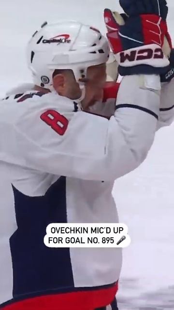 Ovechkin Mic'd Up For Goal 895