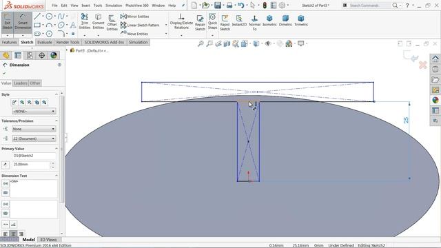 SolidWorks Tutorial Wooden toy Plane 7.Horizontal tail смотреть онлайн
