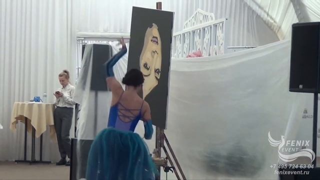 Оригинальное шоу на свадьбу и юбилей Москва - оригинальное шоу танцующий художник на праздник смотреть онлайн