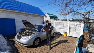 Победа над стуком! Заменил втулки стабилизатора и установил амортизаторы,. Хендай Элантра HD