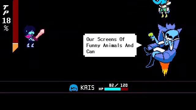 Deltarune Chapter 2 Debug Mode - Queen as a regular enemy encounter смотреть онлайн