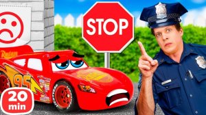 Мультики для детей про ПДД ⛔️ Сдаем экзамены и ловим нарушителей! Развивающие видео с машинками