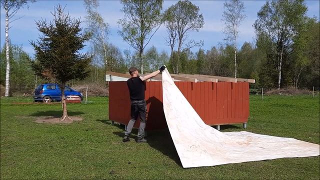 Pallet build, sheep shelter. Part 2. смотреть онлайн