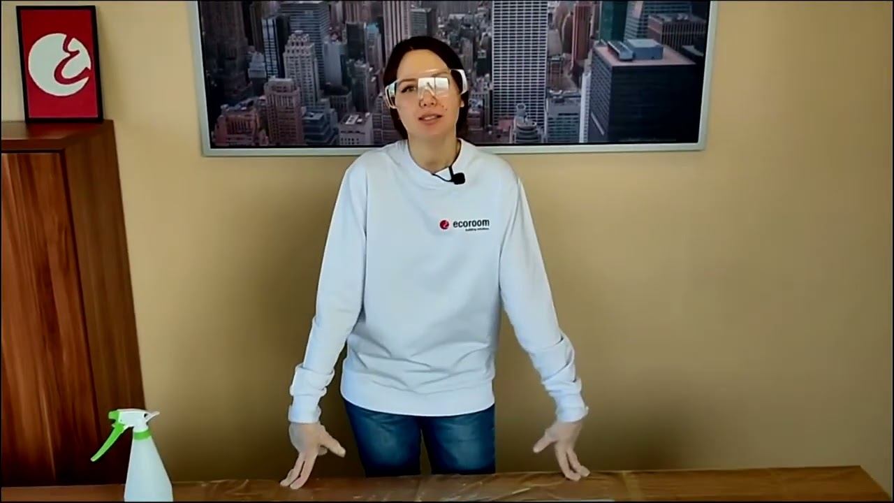 Полиуретановая мастика EcoRoom. Нанесение в зимние время. смотреть онлайн