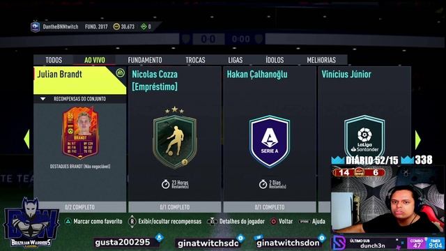 FIFA 22 l BORA TRABALHAR EA! DME BRANDT & SORTEIO GIFT CARD, MOUSE ou TECLADO! ll DantheBNN ll смотреть онлайн