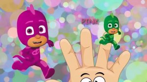 Герои в масках ГЕККО УЧИТ АНГЛИЙСКИЕ ЦВЕТА Развивающий мультик Семья Пальчиков Finger fami