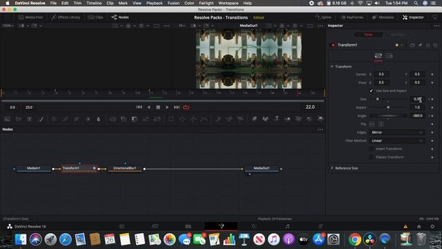 How To Create A SMOOTH SPIN ZOOM TRANSITION - DaVinci Resolve 16