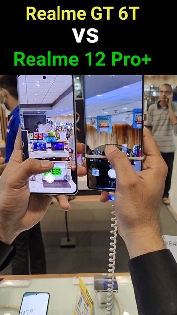 Realme GT 6T vs Realme 12 Pro+ Camera Test | #shorts #realme смотреть онлайн