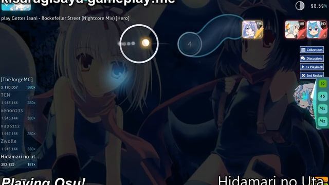 Osu! Rockfeller Street (Nightcore Mix) [Normal] with mode HR and HD смотреть онлайн