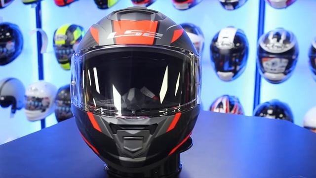 LS2 FF800 Storm Racer Helmet (Matt Titanium/Fluo Orange) смотреть онлайн