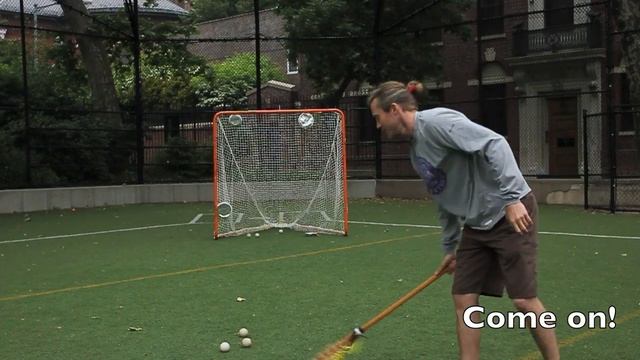 Shooting With a Wooden Lacrosse Stick - Lacrosse Hits смотреть онлайн