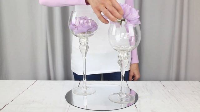 Glass Vase Candle Holder Centerpieces - 3 Looks | BalsaCircle.com смотреть онлайн